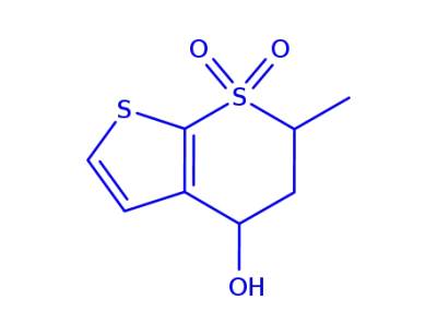 5,6-dihydro-4-hydroxy-(S)-6-methyl-thieno[2,3-b]thiopyran-7,7-dioxide